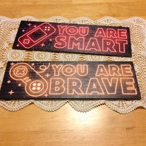Gamer Plaques with motivational statements